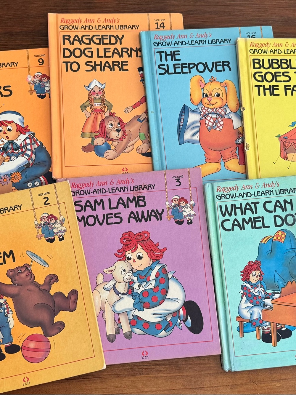 Vintage Raggedy Ann & Andy Grow-and-Learn Library — Lot of 10